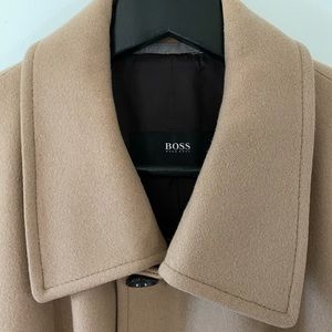 Hugo Boss Camel Wool dress coat